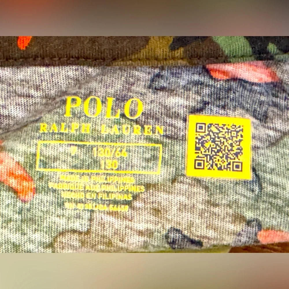 Polo by Ralph Lauren EUC Kid’s Sz 7 Camouflage Tee